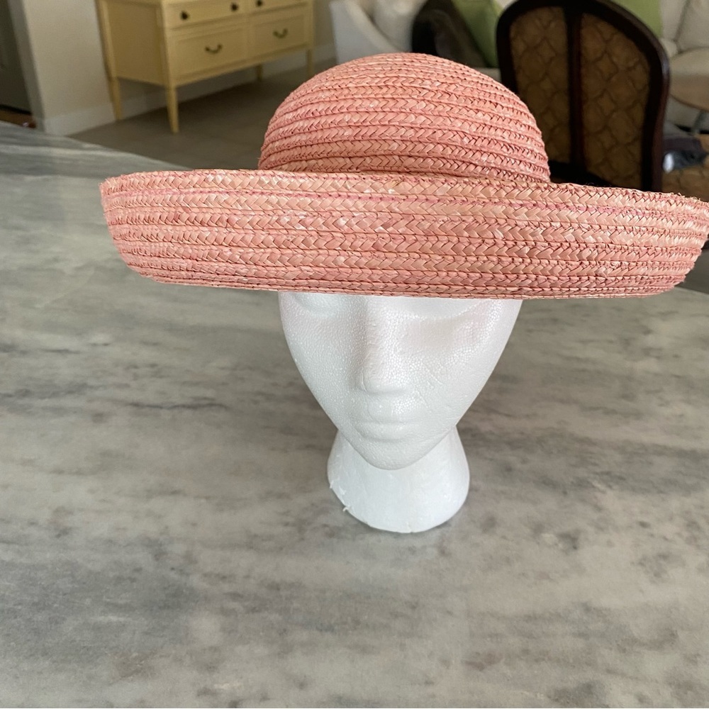 Peach Straw Hat Sun Hat Summer Hat Beach Hat - Picture 8 of 10